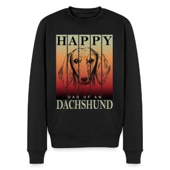 Teckel Chien Teckel Papa - Pull Premium bio Homme - noir - Devant - Nico (187cm)