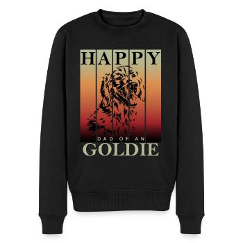 Golden Retriever Dad - Men's Premium Organic Jumper - black - Front - Nico (187cm)