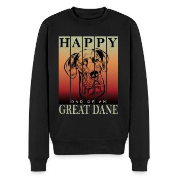 Deutsche Dogge - Joyeux papa danois - Pull Premium bio Homme - noir - Devant - Nico (187cm)