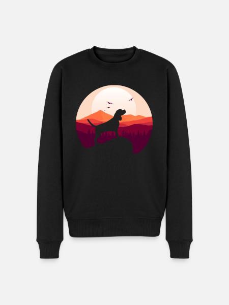 Beagle - Hunde Geschenk - Männer Premium Bio Pullover - Schwarz