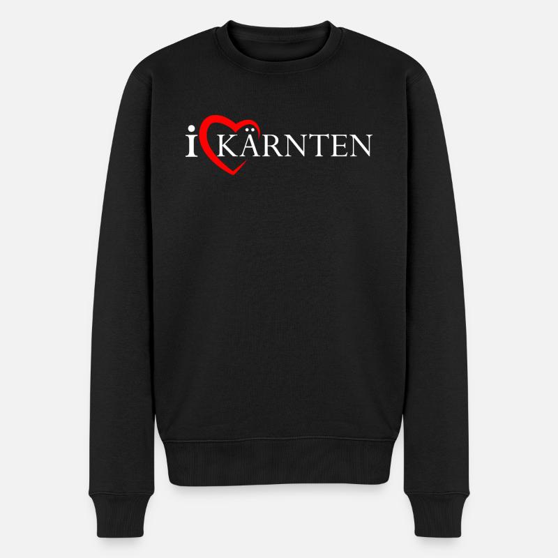 I Love Kärnten Shop - Männer Premium Bio Pullover - Schwarz