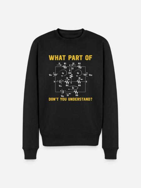 Elektriker Spruch Handwerker - Männer Premium Bio Pullover - Schwarz