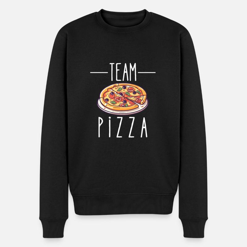 team pizza - Pull Premium bio Homme - noir