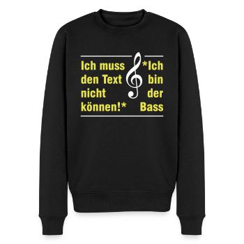 Basse - Pull Premium bio Homme - noir - Devant - Nico (187cm)