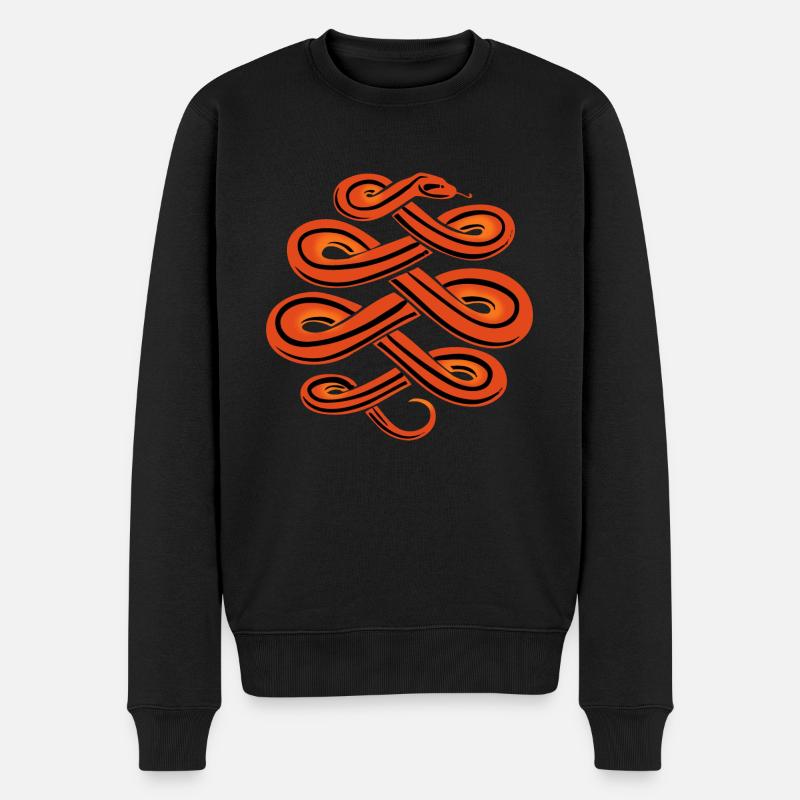 Couleuvre Piton - Pull Premium bio Homme - noir