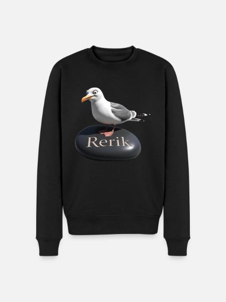 Rerik Ostseebad - Rerik Möwe - Men's Premium Organic Jumper - black