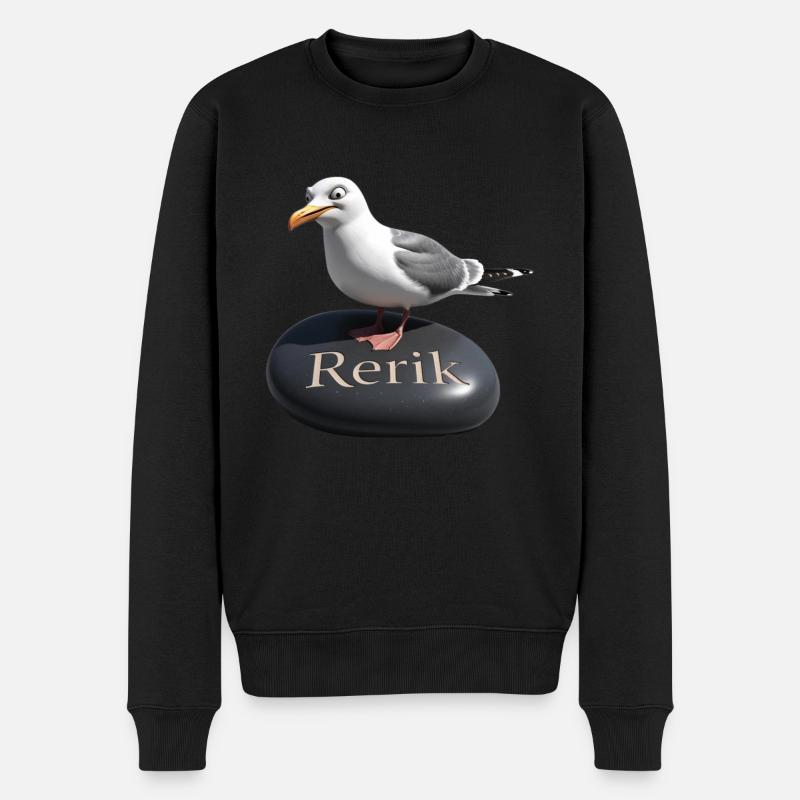 Rerik Ostseebad - Rerik Möwe - Pull Premium bio Homme - noir