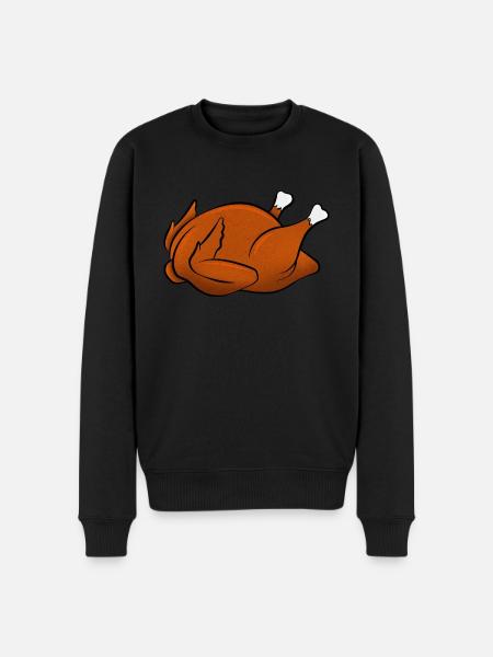 Grilled chicken - Men's Premium Organic Jumper - black