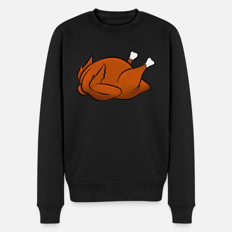 Poulet grillé - Pull Premium bio Homme - noir