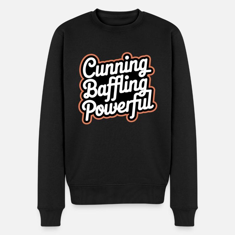 Cunning Baffling Powerful 8 - Männer Premium Bio Pullover - Schwarz