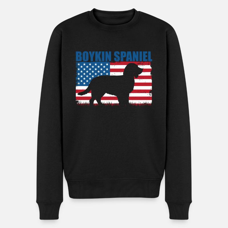 Boykin Spaniel - Männer Premium Bio Pullover - Schwarz