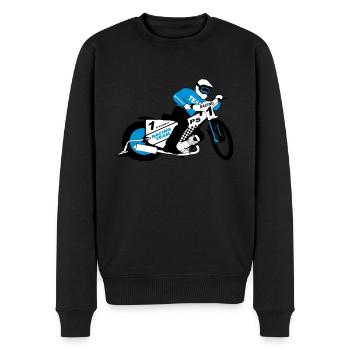 speedway - Men's Premium Organic Jumper - black - Front - Nico (187cm)