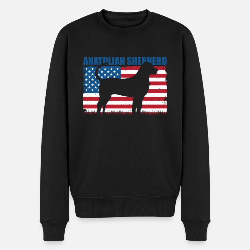 Anatolischer Hirtenhund - Männer Premium Bio Pullover - Schwarz
