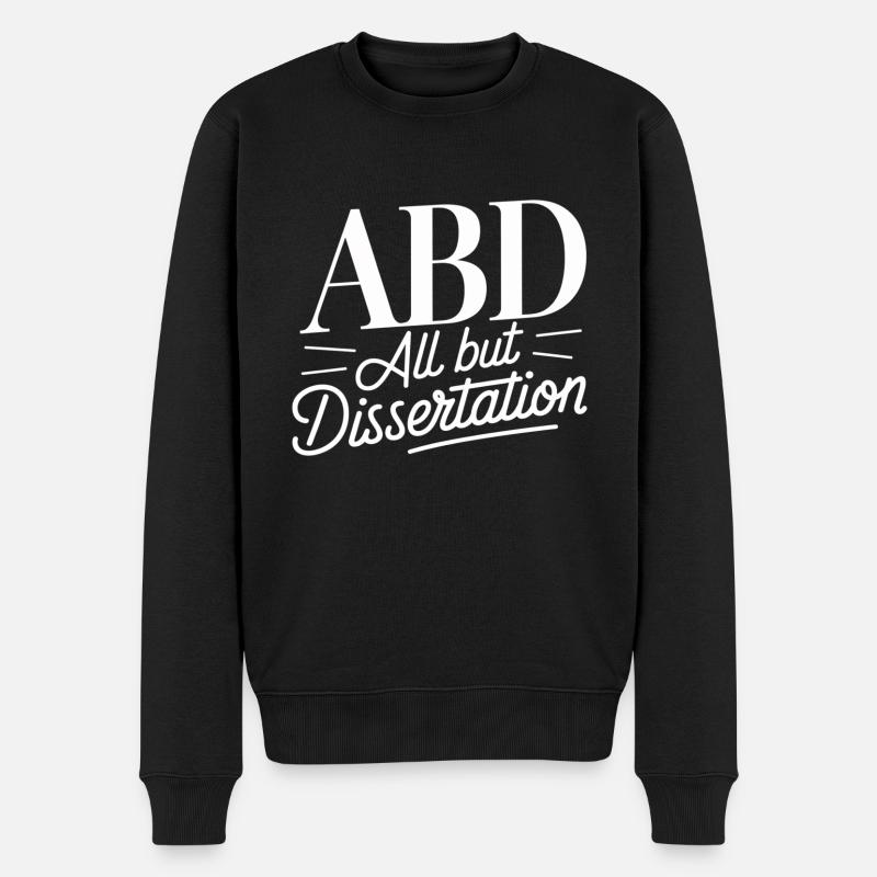 ABD All But Dissertation 12 - Männer Premium Bio Pullover - Schwarz