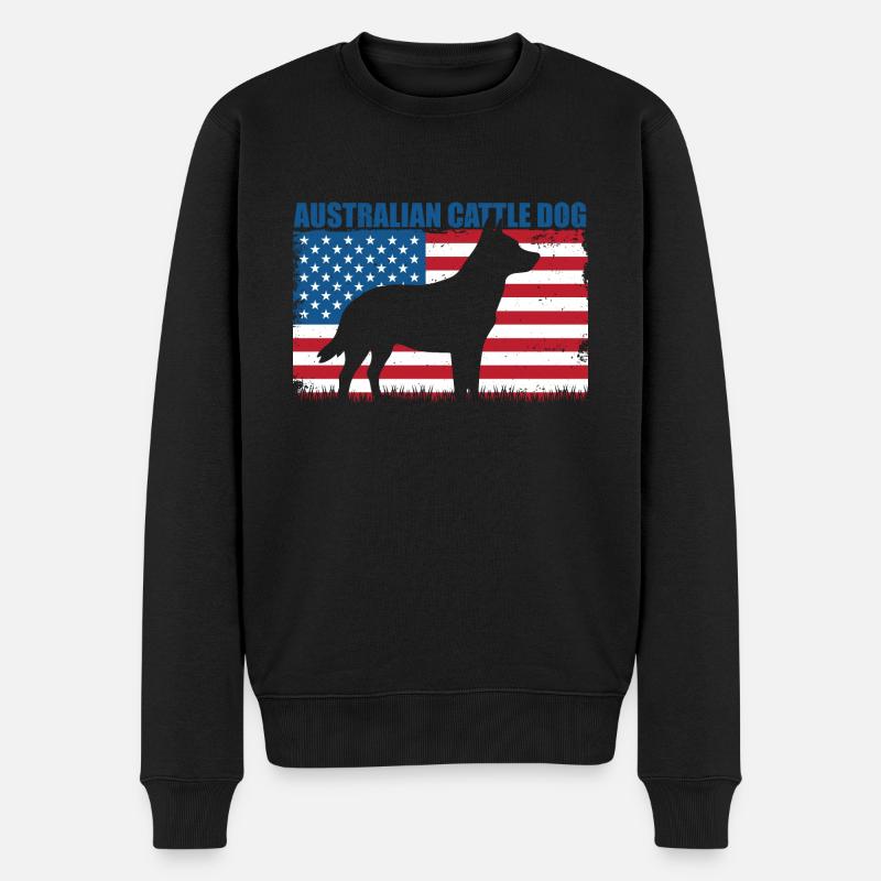 Bouvier australien - Pull Premium bio Homme - noir