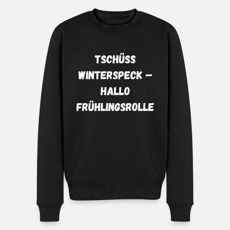 Winterspeck - Männer Premium Bio Pullover - Schwarz