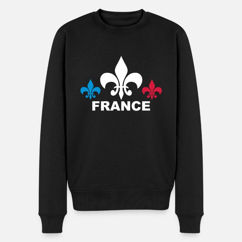France tricolore - Pull Premium bio Homme - noir