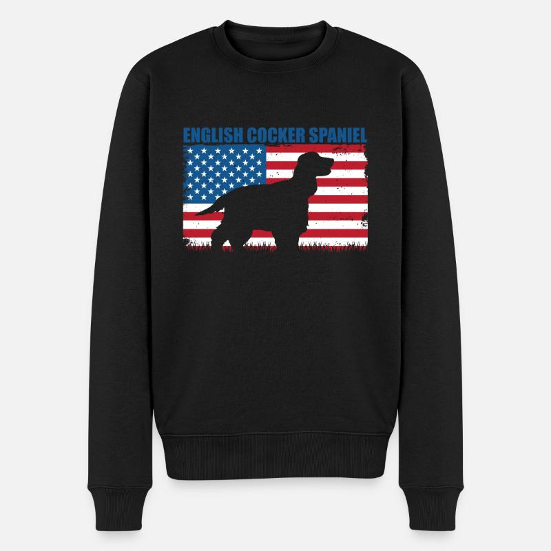 Deutsch Cocker Spaniel - Pull Premium bio Homme - noir