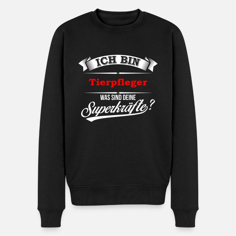 Tierpfleger Tierpflegerin Tierpflege Zoo - Männer Premium Bio Pullover - Schwarz