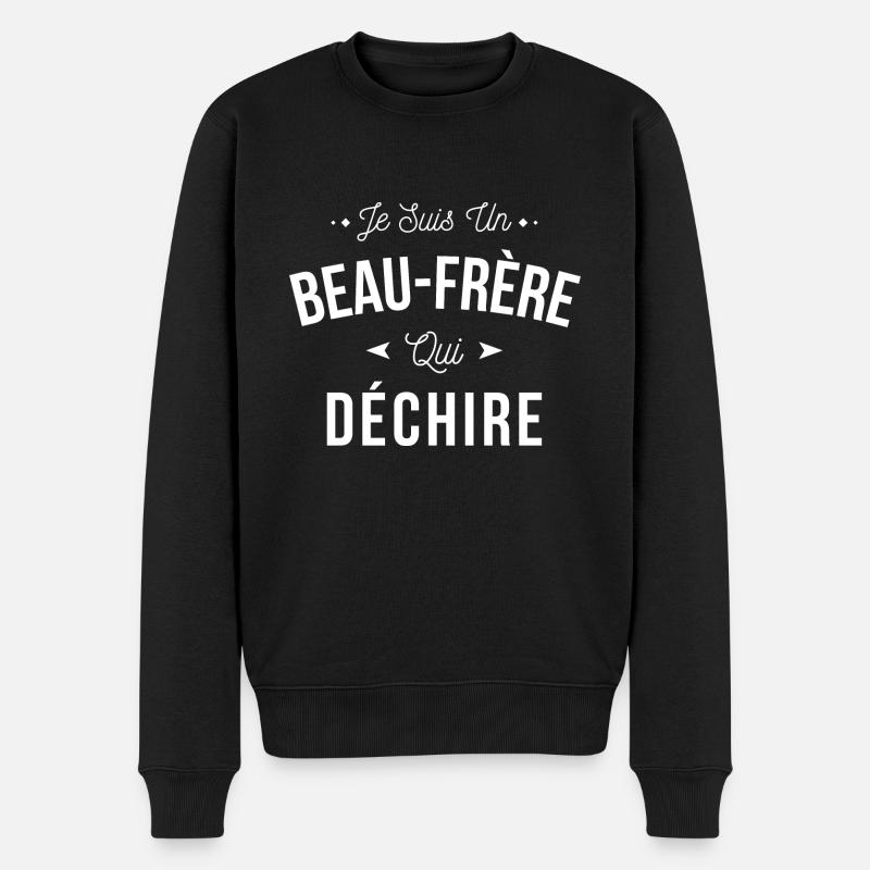 Je suis un Beau Frère qui déchire - Pull Premium bio Homme - noir