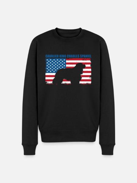 Cavalier King Charles Spaniel Geschenk - Männer Premium Bio Pullover - Schwarz