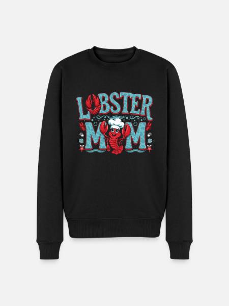Lobster Mom 6 - Männer Premium Bio Pullover - Schwarz