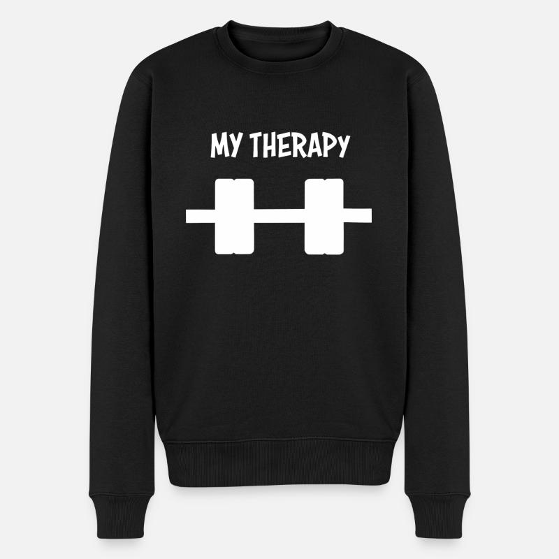 My Therapy - Training - Men's Premium Organic Jumper - black