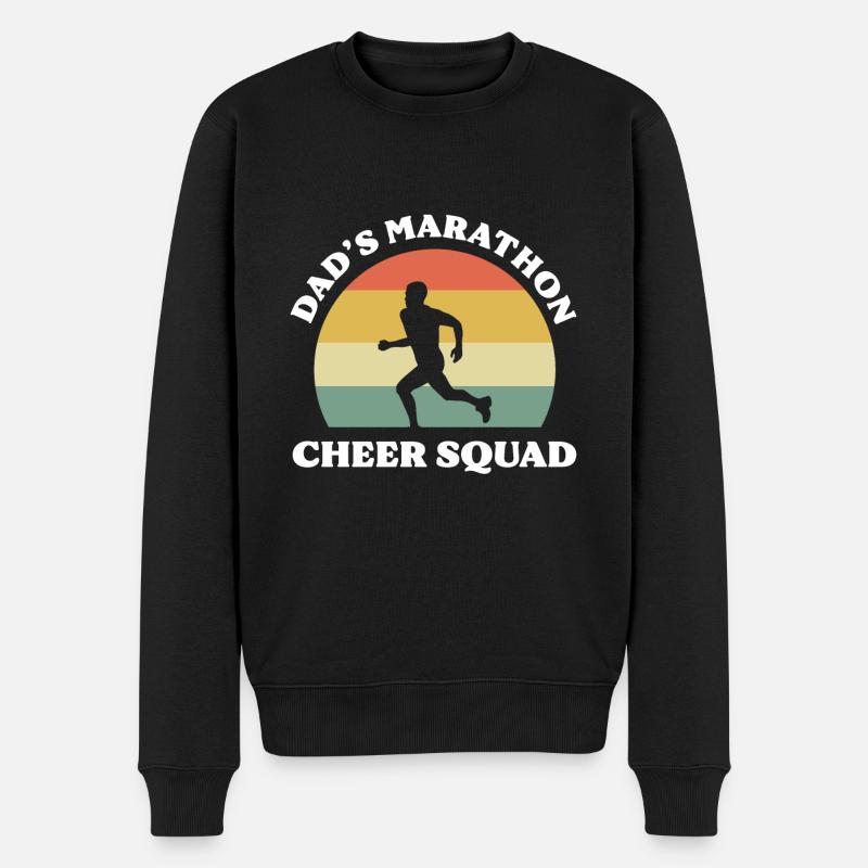 Marathon de papa Cheer Squad Marathoner Marathon - Pull Premium bio Homme - noir