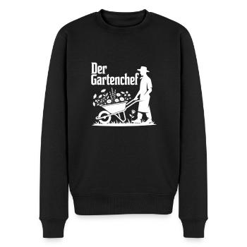 Gartenchef Gärtner Geschenk Hobbygärtner Garten - Männer Premium Bio Pullover - Schwarz - Vorne - Nico (187cm)