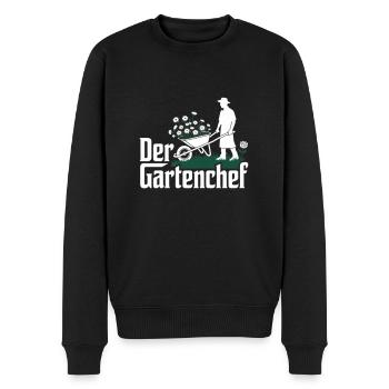 Gartenchef Gärtner Geschenk Garten Hobbygärtner - Männer Premium Bio Pullover - Schwarz - Vorne - Nico (187cm)