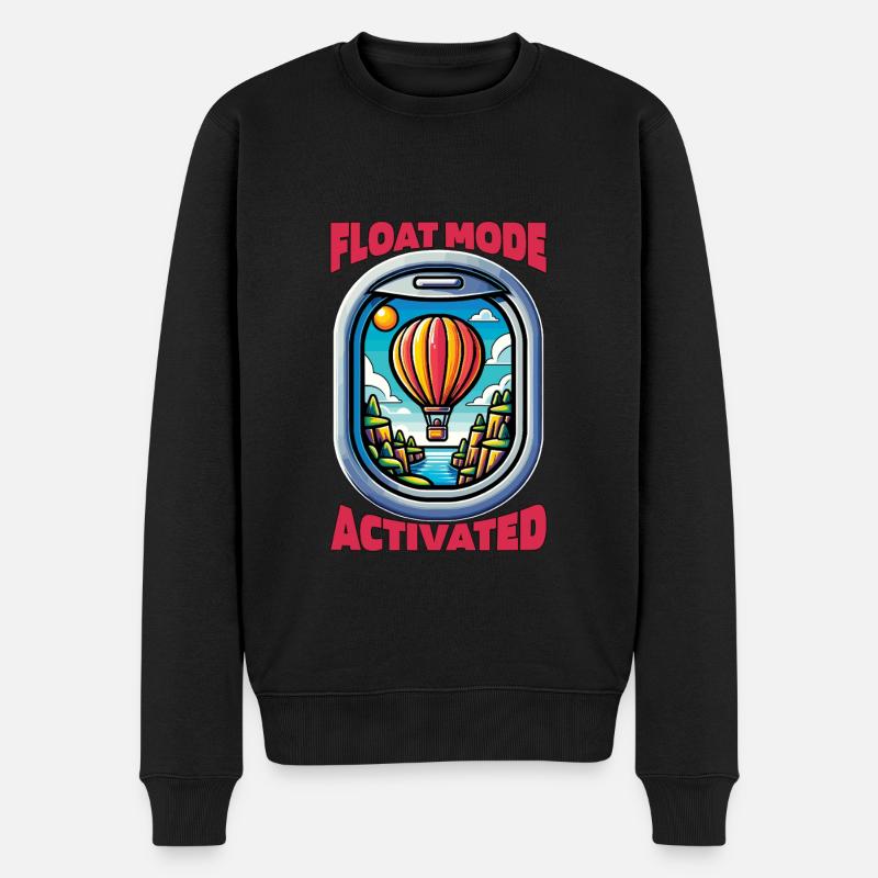 Montgolfière mode flotteur Aéronaute activé - Pull Premium bio Homme - noir