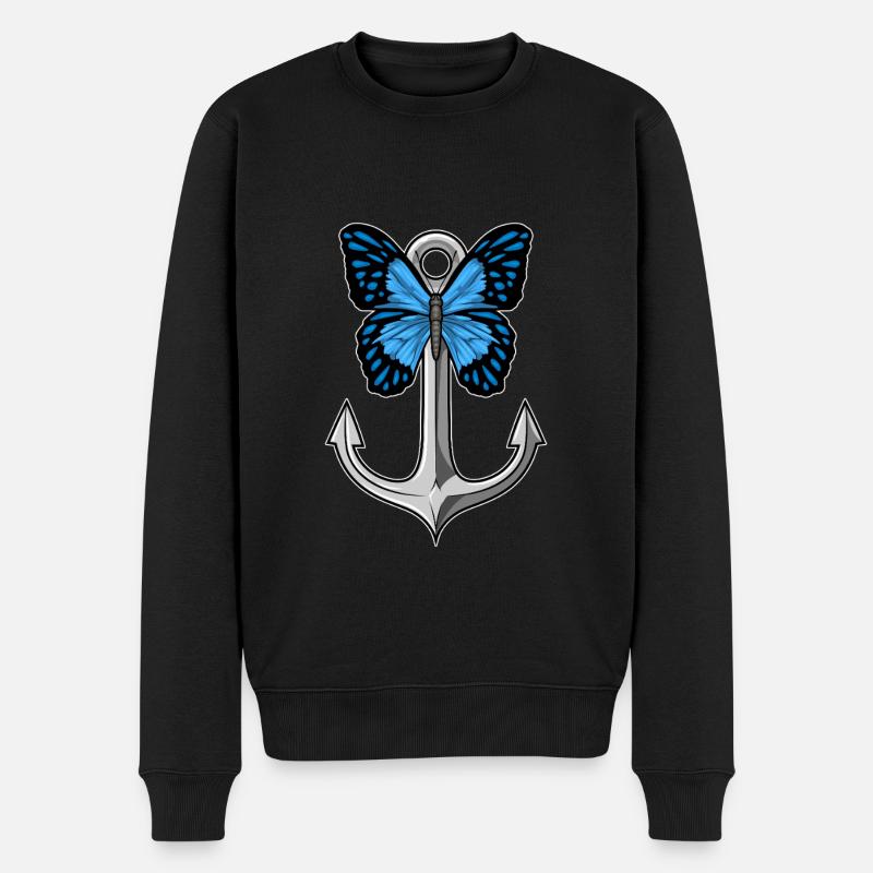 Ancre Papillon - Pull Premium bio Homme - noir