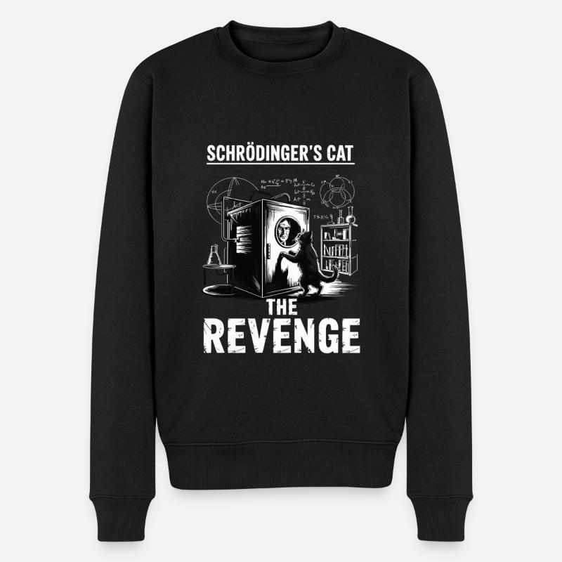 Le chat de Schroedinger Revenge - Pull Premium bio Homme - noir