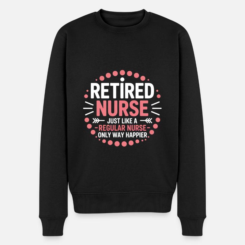 Pension d’infirmière infirmière retraitée - Pull Premium bio Homme - noir