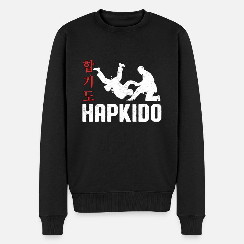 Hapkido - Männer Premium Bio Pullover - Schwarz