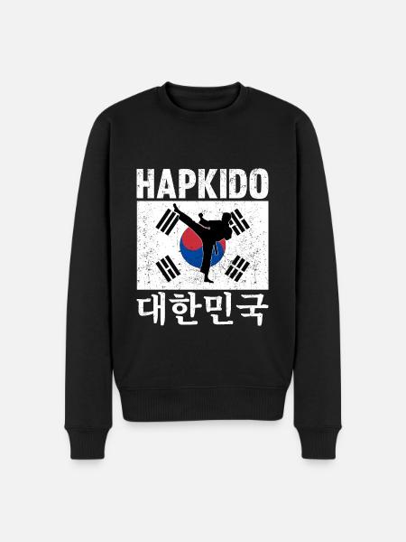 Hapkido Korean Martial Art - Men's Premium Organic Jumper - black