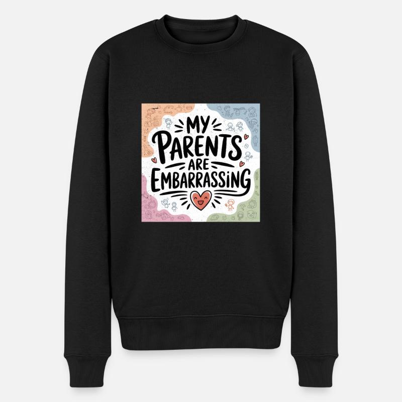 Mes parents sont embarrassants - Pull Premium bio Homme - noir