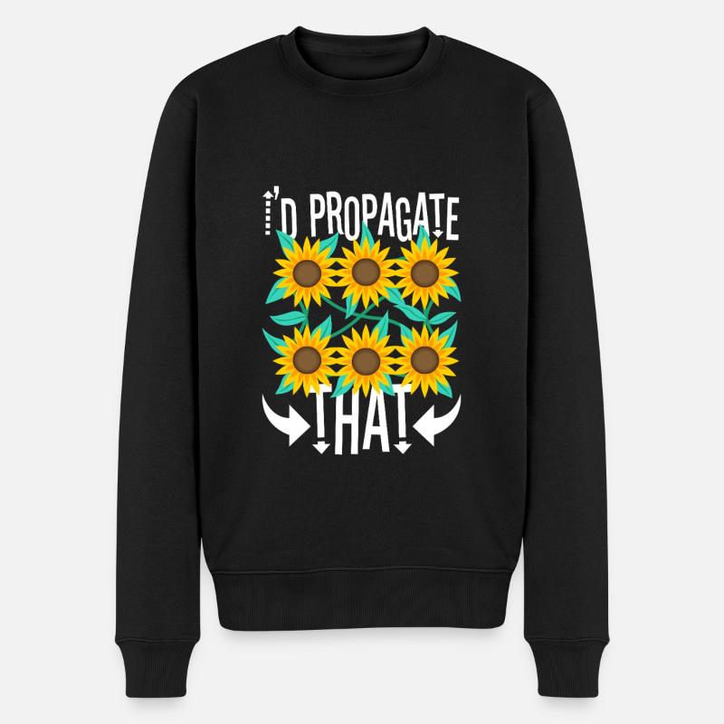 I'd Propagate That - Men's Premium Organic Jumper - black