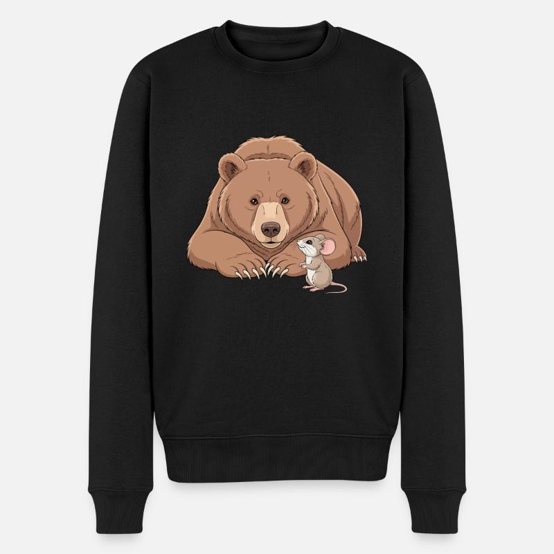 L’ours et la souris - Pull Premium bio Homme - noir
