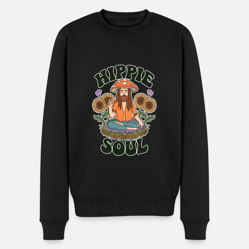 Âme hippie - Pull Premium bio Homme - noir