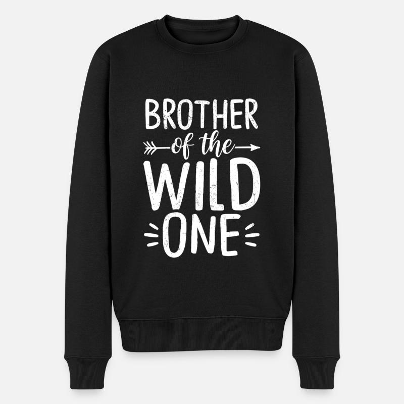 Frère du Sauvage - Pull Premium bio Homme - noir