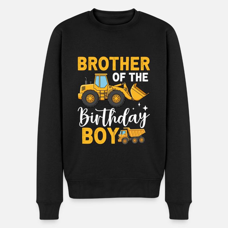 Frère du garçon d’anniversaire - Pull Premium bio Homme - noir