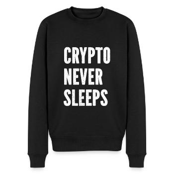 Citations Bitcoin Cryptomonnaie Bitcoin - Crypto - Pull Premium bio Homme - noir - Devant - Nico (187cm)
