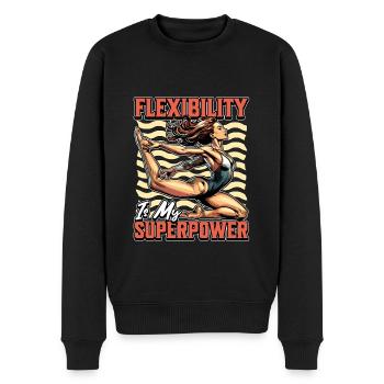 La flexibilité de l’acro dance est mon superpouvoir acrobatique - Pull Premium bio Homme - noir - Devant - Nico (187cm)