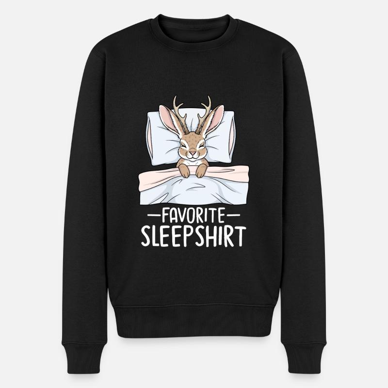 Favorite Sleepshirt - Männer Premium Bio Pullover - Schwarz