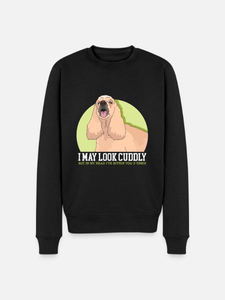American Cocker Spaniel Dog Lover - Men's Premium Organic Jumper - black