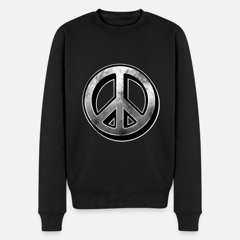 Signe de paix - Pull Premium bio Homme - noir