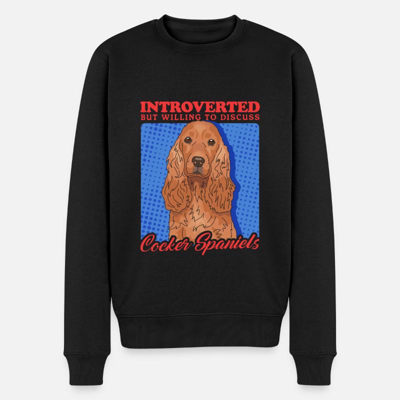 Cocker Spaniel Cocker Spaniel Gift - Men's Premium Organic Jumper - black