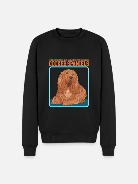 Cocker Spaniel Cocker Spaniel Gifts - Men's Premium Organic Jumper - black