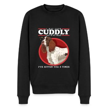 English Springer Spaniel Geschenk - Männer Premium Bio Pullover - Schwarz - Vorne - Nico (187cm)